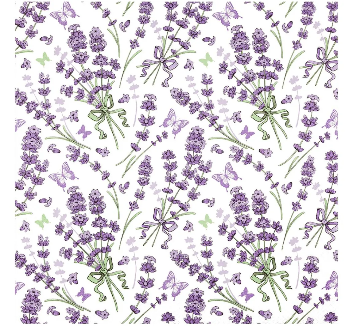 Sale HOME FASHION Serviette "Lavender Love"
