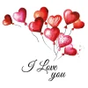 Sale Ambiente Serviette "Love Balloons"