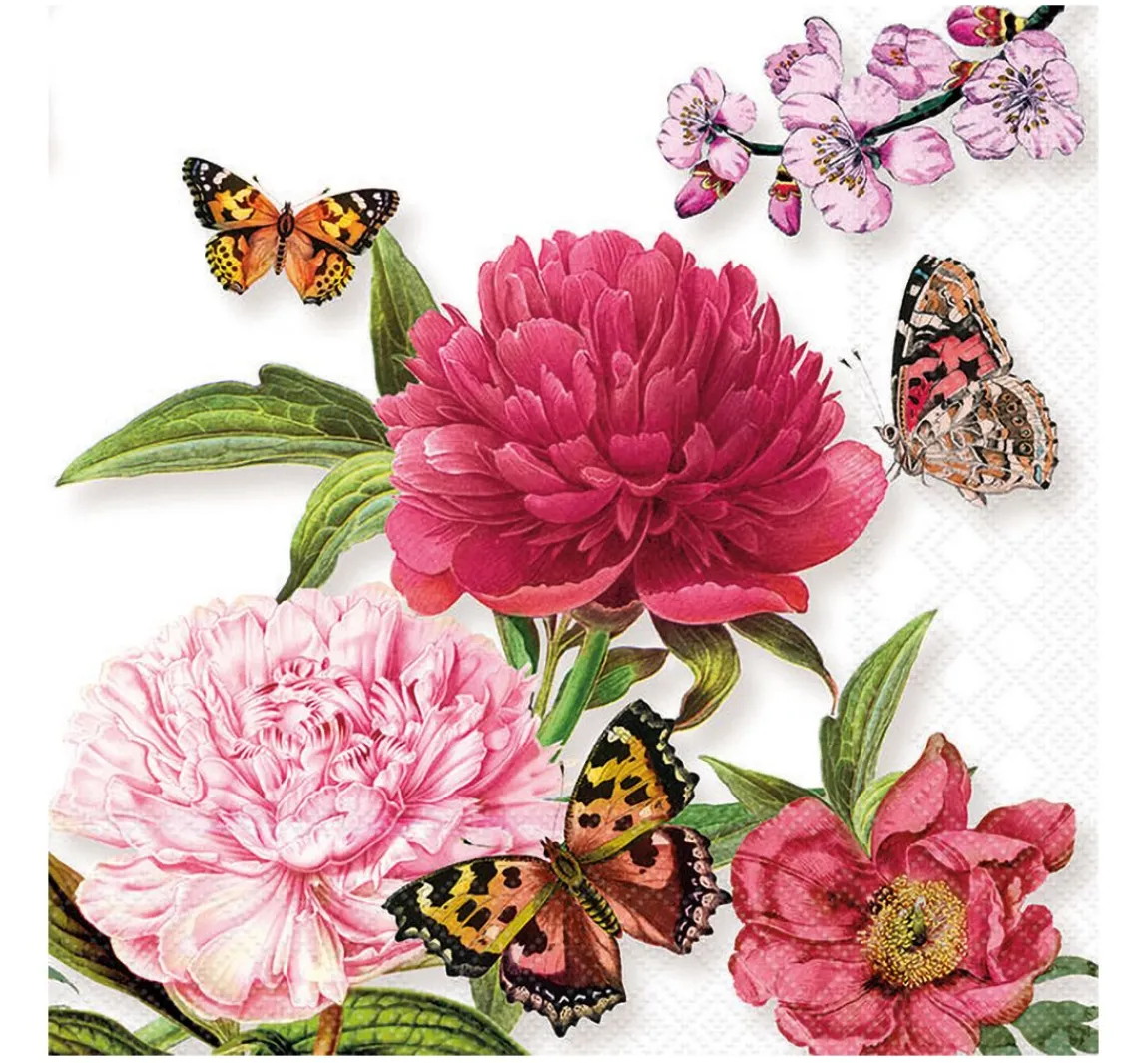New Ambiente Serviette "Lovely Peonien"