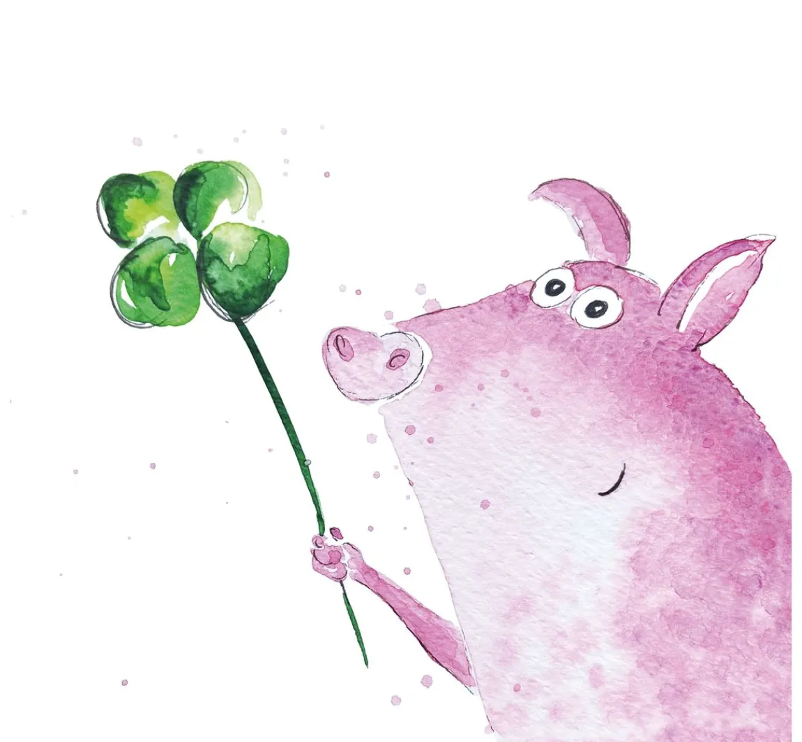 Sale Ambiente Serviette "Lucky Pig"