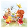 Sale Ambiente Serviette "Malstunde"