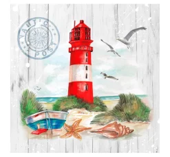 New Ambiente Serviette "Maritime Grüße"