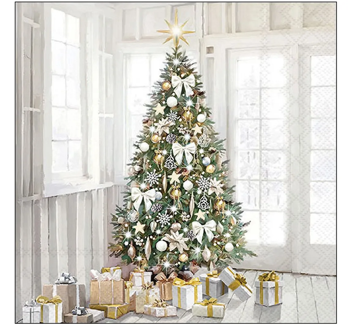 Best Ambiente Serviette "Modern Christmas Tree"