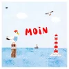 Best HOME FASHION Serviette "Moin Möwe"