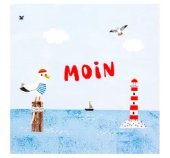 Best HOME FASHION Serviette "Moin Möwe"
