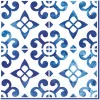 Online Ambiente Serviette "Nordisch blau Kacheln"