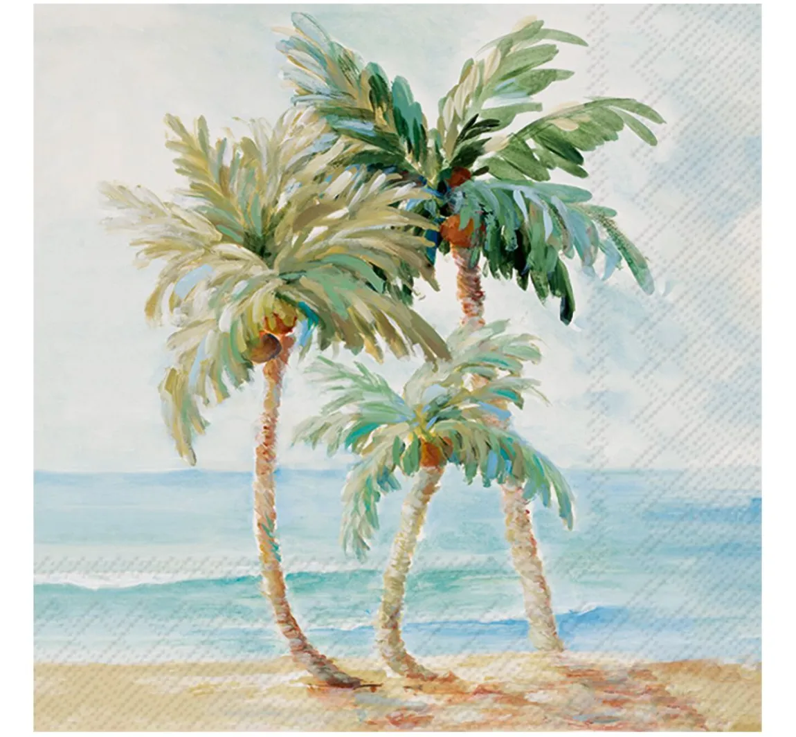 Online IHR Serviette "Palms in Paradise"