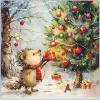 Discount Ambiente Serviette "Present For Hedgehog"