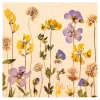 Clearance HOME FASHION Serviette "Pressed Flowers"