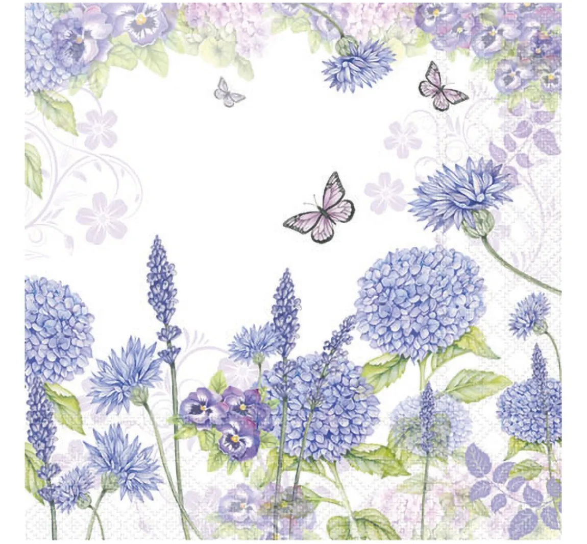 Online Ambiente Serviette "Purple Wildflowers"