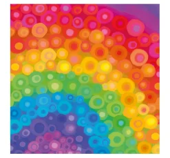 Clearance Ambiente Serviette "Rainbow Art"