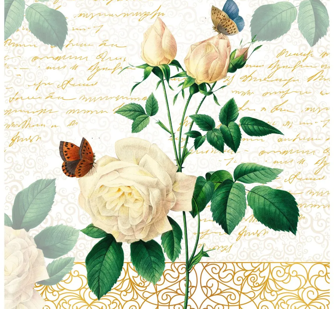 Discount Paper+Design Serviette "Rose Lace"