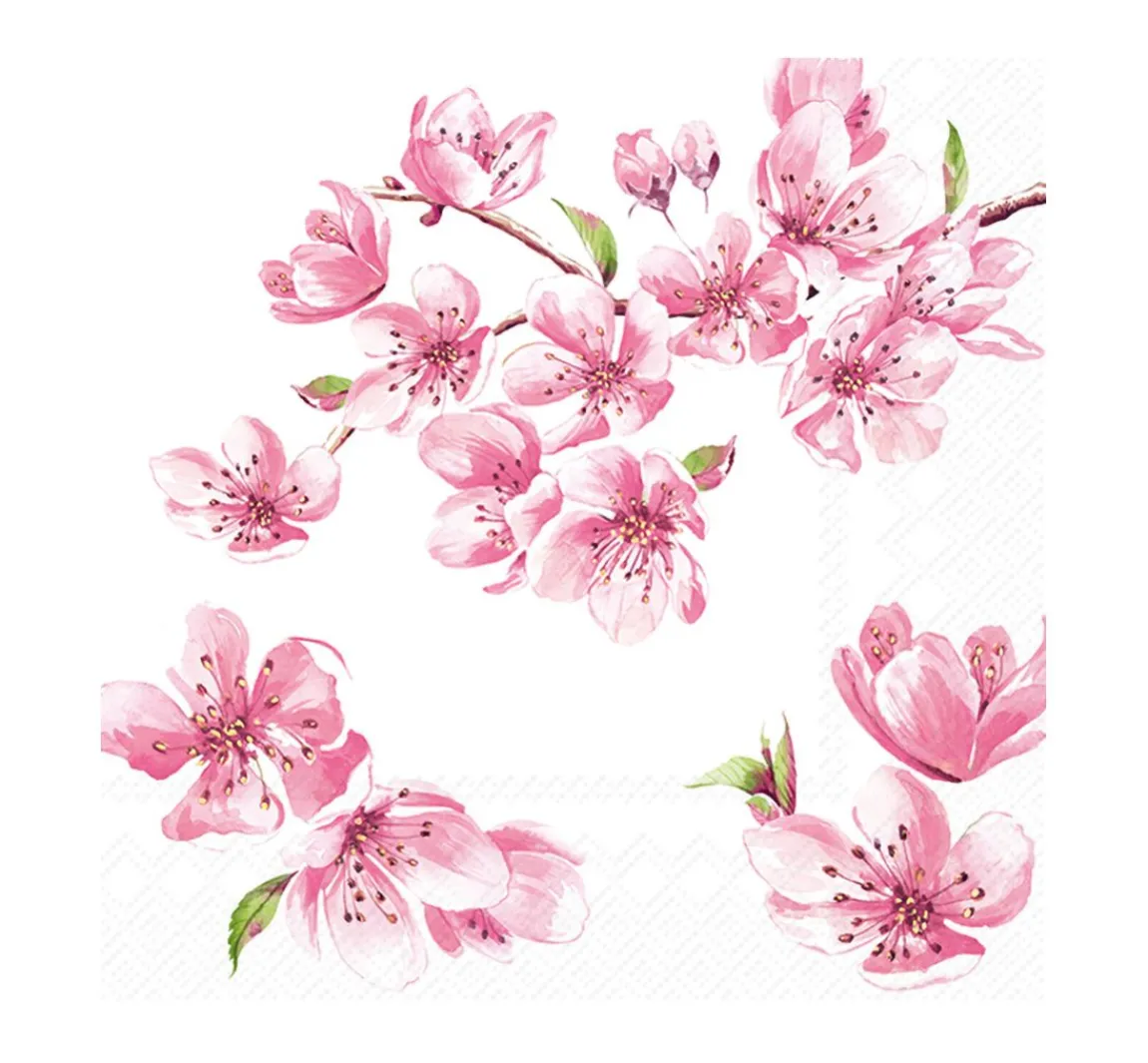 Online IHR Serviette "Sakura Rose"