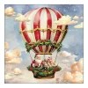 Sale Ambiente Serviette "Santa's Air Ballon"