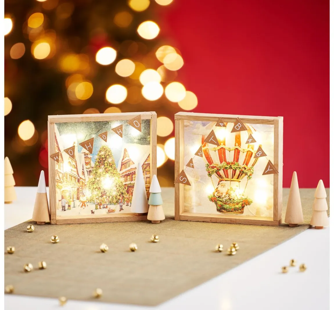 Sale Ambiente Serviette "Santa's Air Ballon"