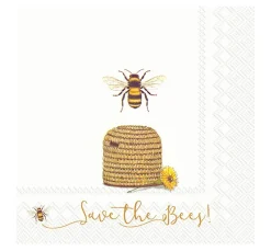 Online IHR Serviette "Save the Bees!"