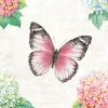 Clearance Ambiente Serviette "Schmetterling Rose"