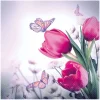 Discount Ambiente Serviette "Schmetterlinge & Tulpen"