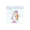Discount Ambiente Serviette "Schneehase"