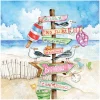 Sale Ambiente Serviette "Seaside Signs"