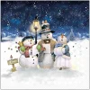 New Ambiente Serviette "Singing Snowmen"