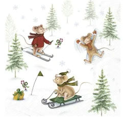 New IHR Serviette "Snow Fun"