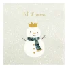 HOME FASHION Serviette "Snowman King"