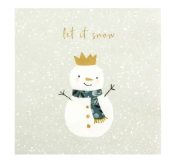 HOME FASHION Serviette "Snowman King"