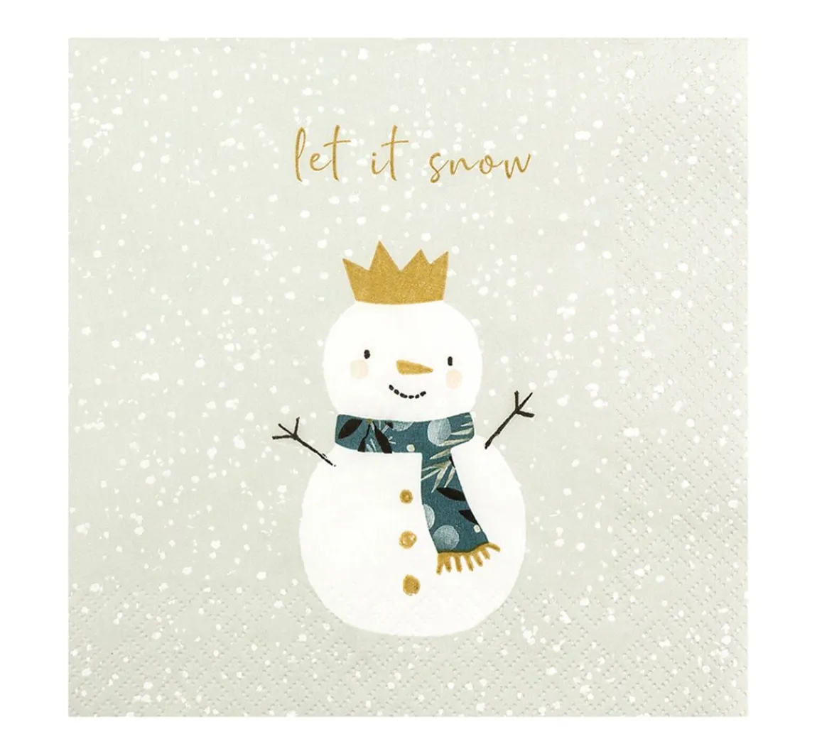 HOME FASHION Serviette "Snowman King"