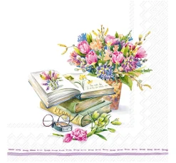 New IHR Serviette "Spring Novels"
