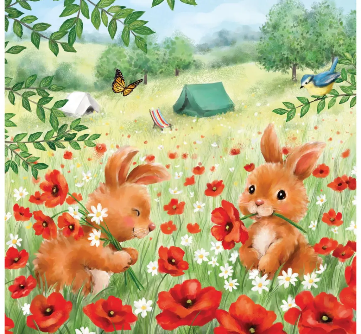 Clearance Ambiente Serviette "Summer Camp"