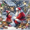Discount Ambiente Serviette "Talking To Santa"