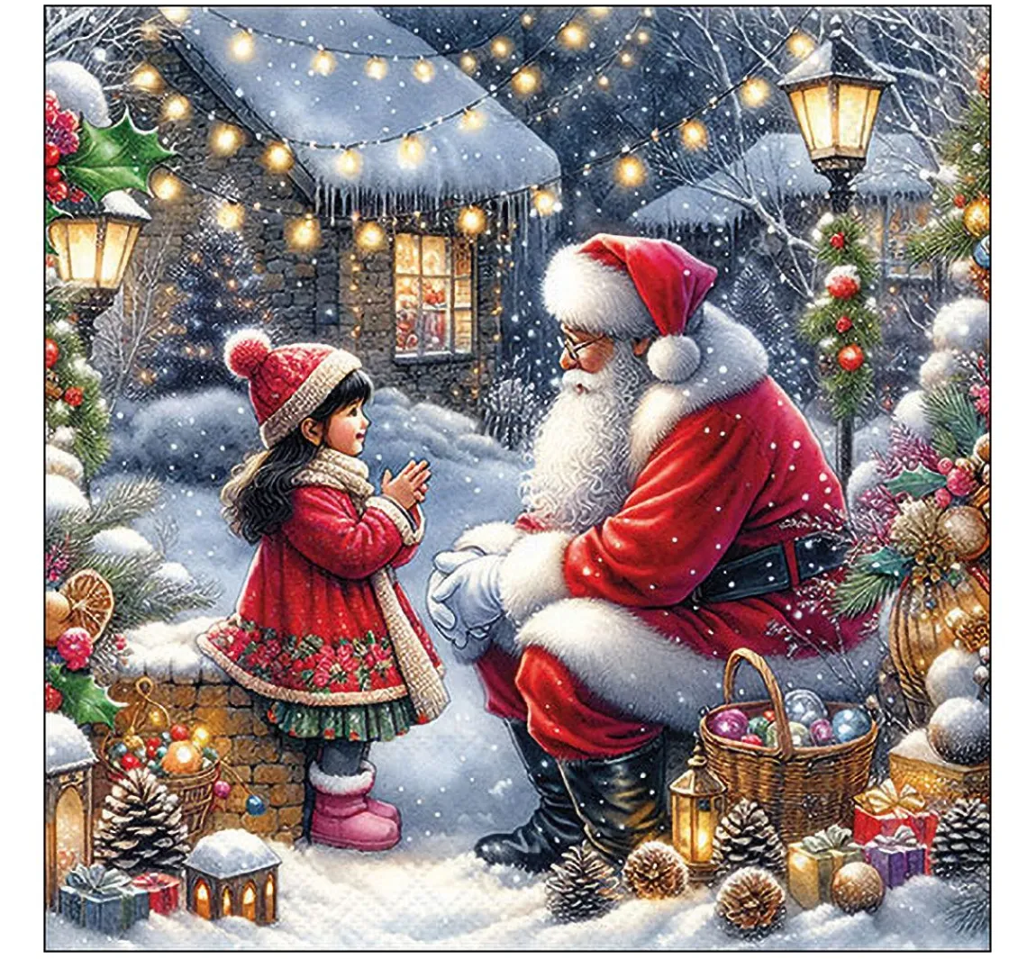Discount Ambiente Serviette "Talking To Santa"