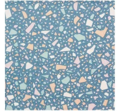 HOME FASHION Serviette "Terrazzo Blue"