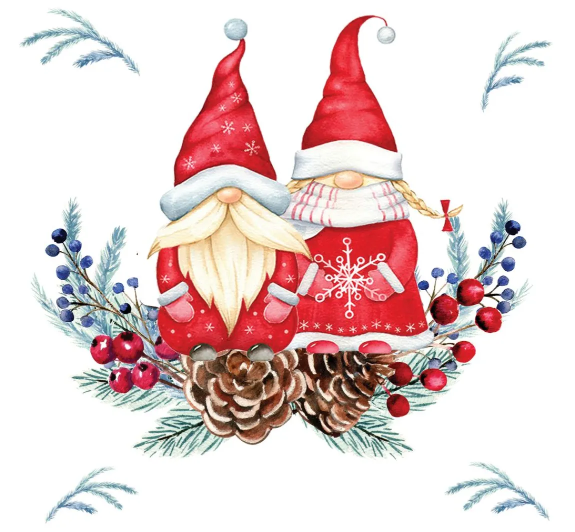 Clearance Paper+Design Serviette "Tomte Couple"