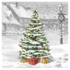 Outlet Ambiente Serviette "Verschneite Weihnacht"