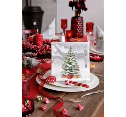 Outlet Ambiente Serviette "Verschneite Weihnacht"