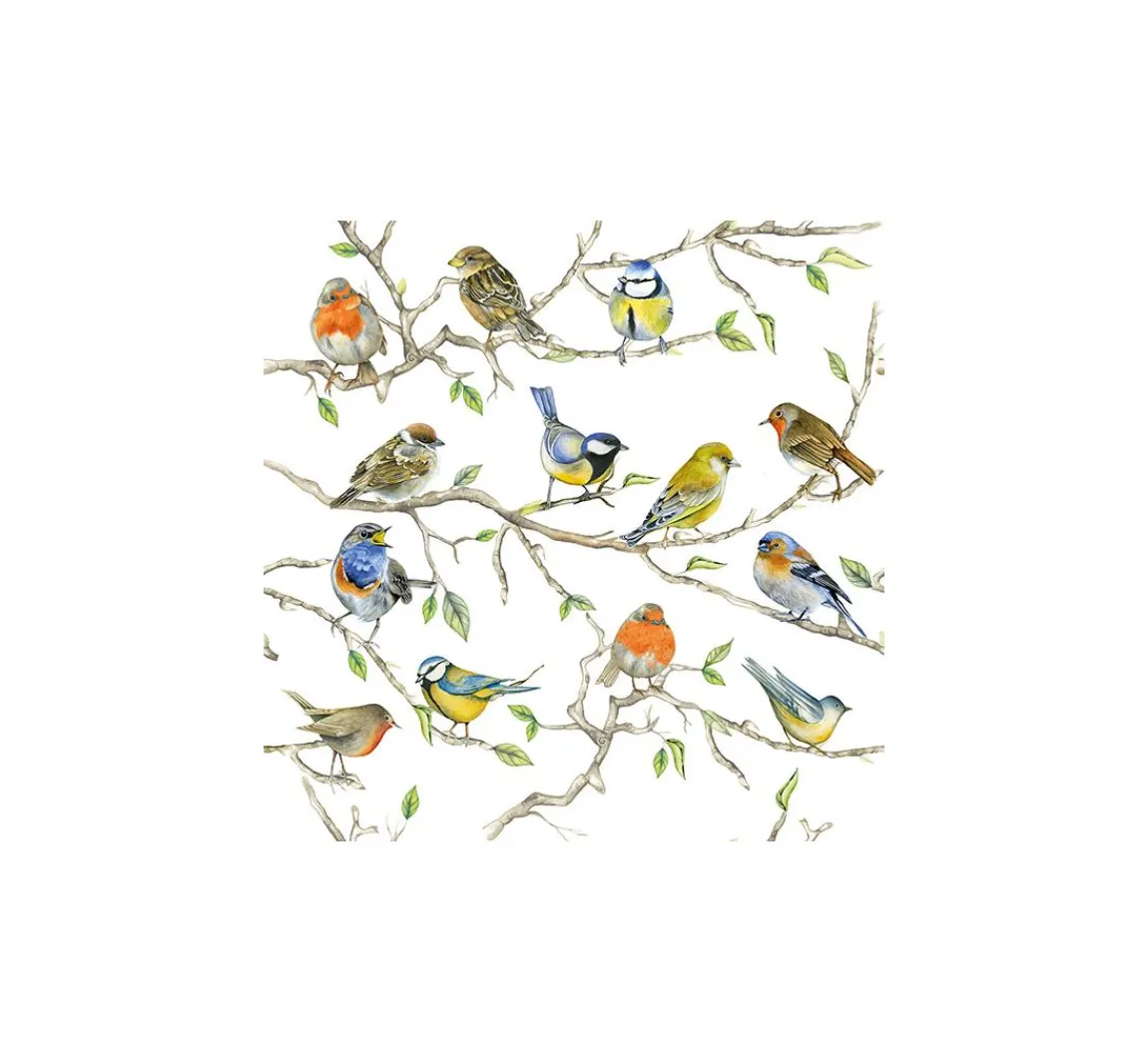 Hot Ambiente Serviette "Vogel-Treffen"