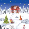 Outlet Paper+Design Serviette "Weihnachten im Dorf"