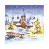 Sale HOME FASHION Serviette "Weihnachten im Schnee"