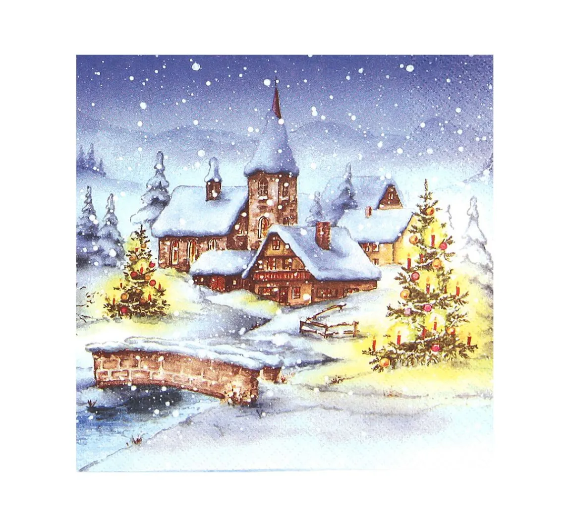 Sale HOME FASHION Serviette "Weihnachten im Schnee"