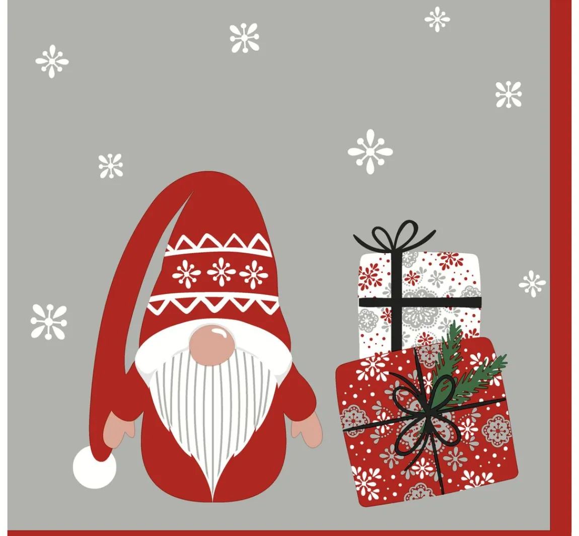 Sale Paper+Design Serviette "Wichtel mit Geschenken"