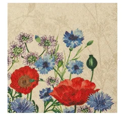 Online HOME FASHION Serviette "Wild Poppies"