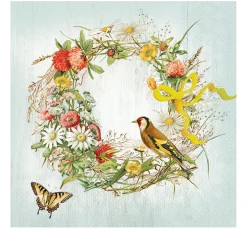 Online Ambiente Serviette "Wildblumenkranz"