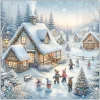 Online Ambiente Serviette "Winter In Backyard"