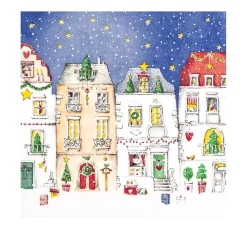 Hot HOME FASHION Serviette "Winter Village"