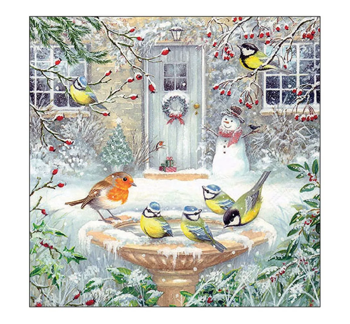 New Ambiente Serviette "Winterszene"