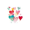 Discount Ambiente Serviette "With Love"