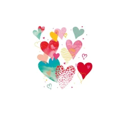 Discount Ambiente Serviette "With Love"