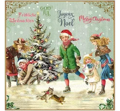 Clearance Ambiente Serviette "X-Mas On Ice"